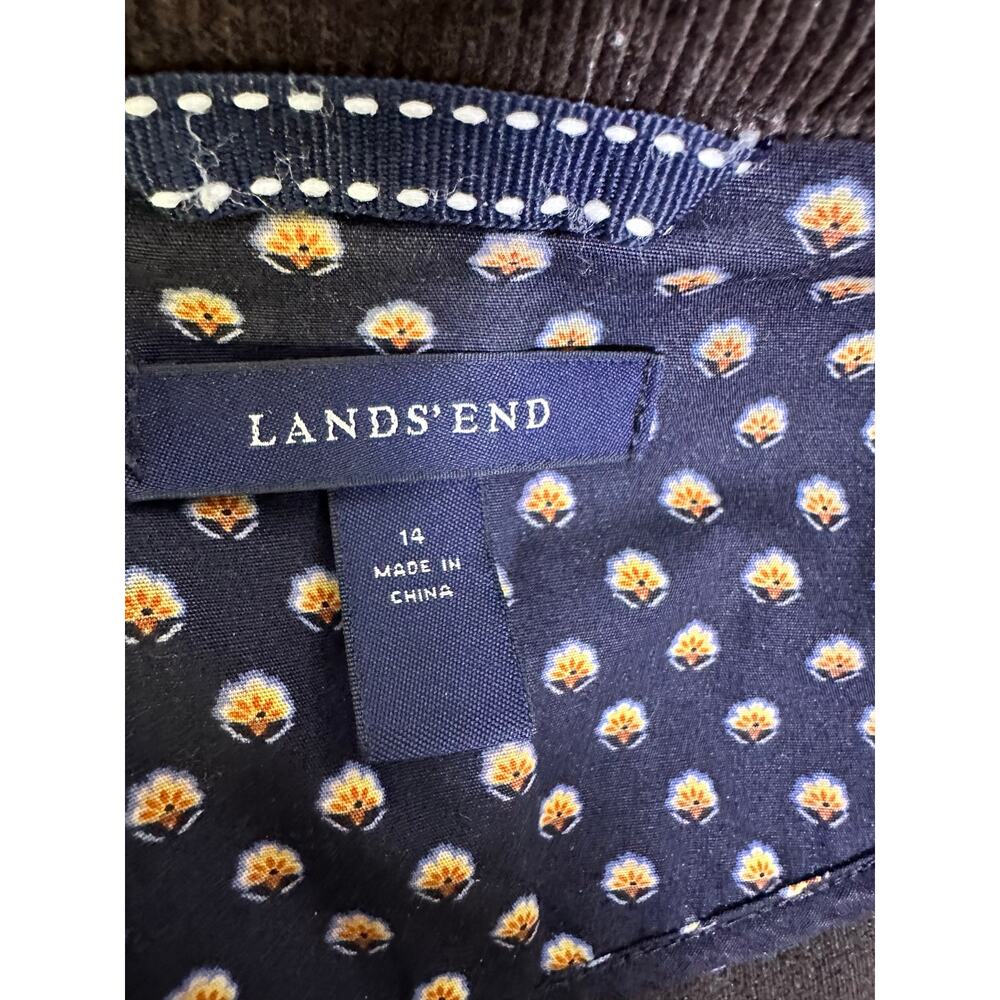 Lands End Brown Casual Corduroy Jacket Button Down Pockets Women's Size Medium - Picture 12 of 13